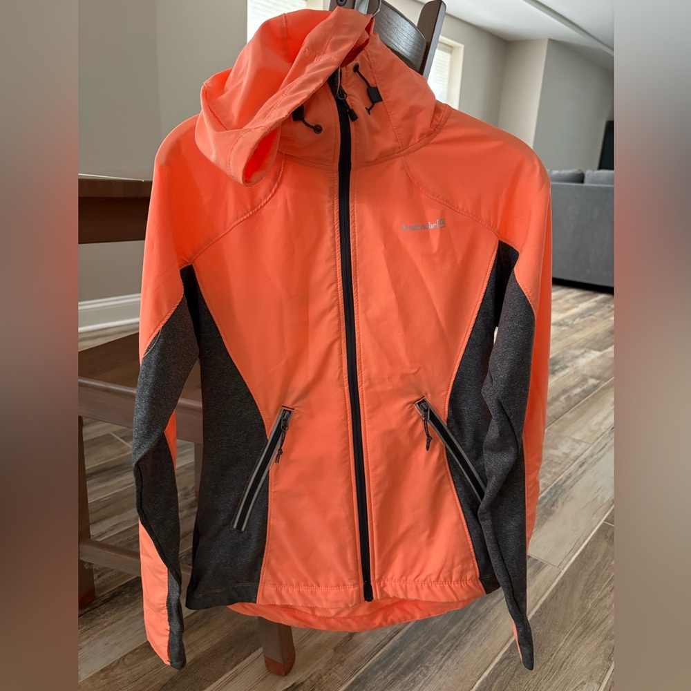 Women’s Orange and Gray Running Shell Jacket